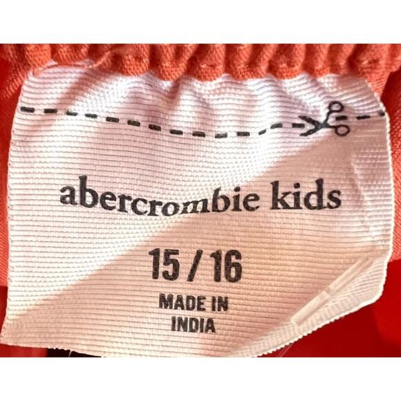 NWT Abercrombie Kids Orange Sleeveless Romper Girl Size 15 / 16 Spring Summer Fa - Picture 3 of 6